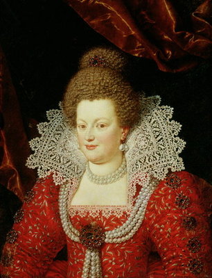 Portrait of Marie de Medici (1573-1642) (oil on panel) by Scipione Pulzone - print