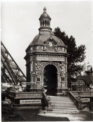 Fine Art Print of The Pavilion Perrusson at the Universal Exhibition of 1889 in Paris by Adolphe Giraudon