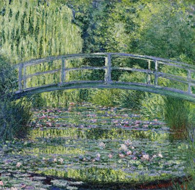 The Waterlily Pond: Green Harmony, 1899 (oil on canvas) by Claude Monet - print