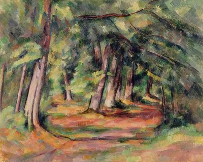 Fine Art Print of Sous-bois by Paul Cezanne