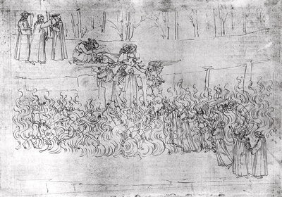 Fine Art Print of Purgatory, from 'The Divine Comedy' by Dante Alighieri by Sandro Botticelli