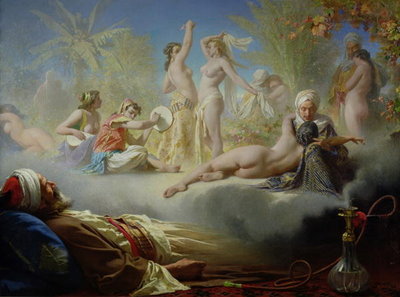 The Dream of the Believer, c.1870 (oil on canvas) by Achille Zo - print