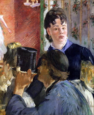 La Serveuse de Bocks, 1878-79 (oil on canvas) by Edouard Manet - print