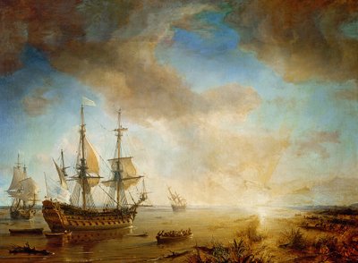 Fine Art Print of Expedition of Robert Cavelier de La Salle by Jean Antoine Theodore Gudin