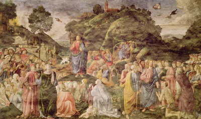 The Sermon on the Mount, from the Sistine Chapel, c.1481-83 (fresco) by Cosimo Rosselli - print
