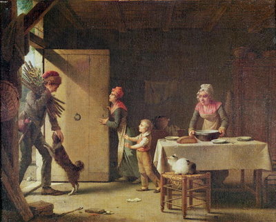 Fine Art Print of The Rustic Family, 1815 by Martin Drolling
