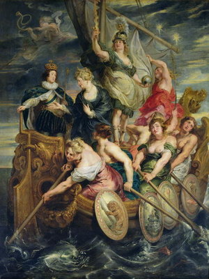 The Majority of Louis XIII (1601-43) 20th October 1614, 1621-25 (oil on canvas) by Peter Paul Rubens - print