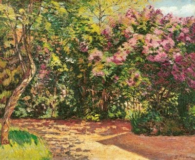 Lilac, the Artist's Garden (oil on canvas) by Jean Baptiste Armand Guillaumin - print