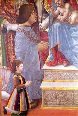Fine Art Print of Detail of Ludovico il Moro by Master of the Pala Sforzesca
