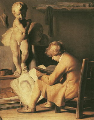 Fine Art Print of The Young Artist by Jan the Elder Lievens