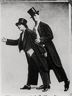 Mistinguett (1875-1956) and Maurice Chevalier (1888-1972) (b/w photo) by French Photographer - print
