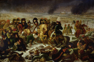 Napoleon on the Battle Field of Eylau, 9th February 1807, 1808 (oil on canvas) by Baron Antoine Jean Gros - print
