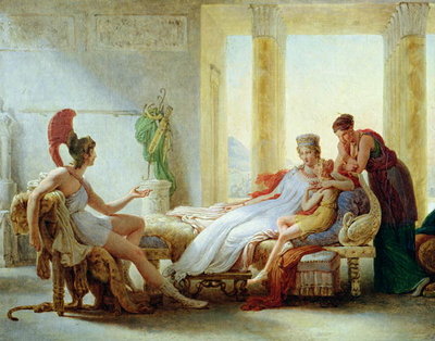 Aeneas telling Dido of the Disaster at Troy, 1815 (oil on canvas) by Baron Pierre-Narcisse Guerin - print