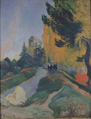 The Alyscamps, Arles, 1888 (oil on canvas) by Paul Gauguin - print