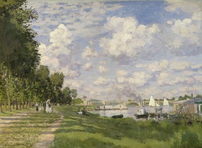 The Marina at Argenteuil, 1872 (oil on canvas) by Claude Monet - print