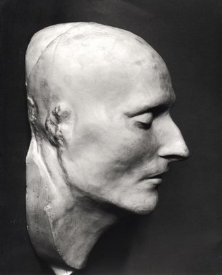 Fine Art Print of Death mask of Napoleon Bonaparte by French School