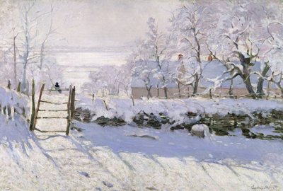 The Magpie, 1869 (oil on canvas) by Claude Monet - print