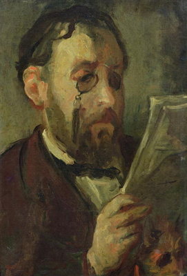 Edgar Degas (1834-1917) (oil on canvas) by Marcellin Gilbert Desboutin - print