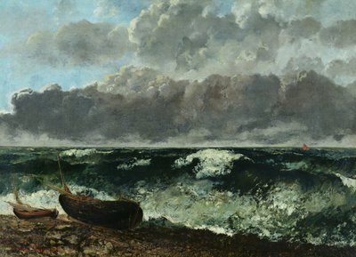 Fine Art Print of The Stormy Sea or, The Wave, 1870 by Gustave Courbet