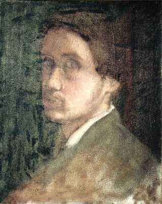 Self Portrait, c.1852 (pastel on paper) by Edgar Degas - print