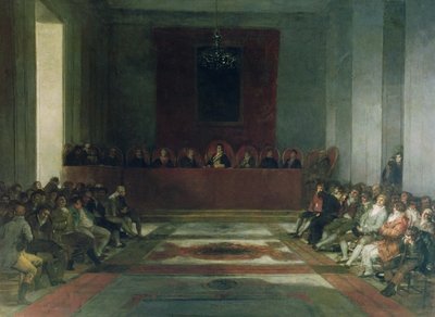 The Junta of the Philippines, 1815 (oil on canvas) by Francisco Jose de Goya y Lucientes - print
