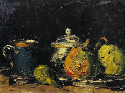 Fine Art Print of Still Life, c.1865 by Paul Cezanne