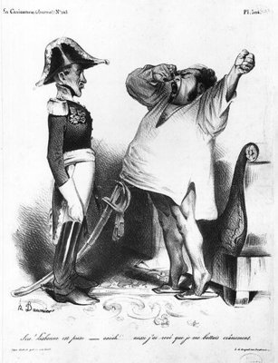 Fine Art Print of The Count of Villaflor telling Pedro I by Honore Daumier