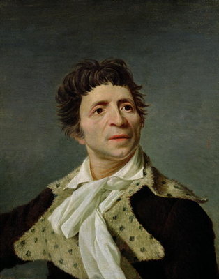 Portrait of Marat (1743-93) 1793 (oil on canvas) by Joseph Boze - print