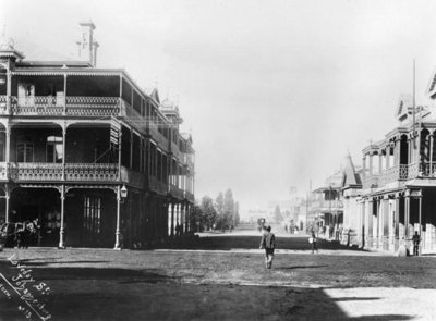 View of Johannesburg, c.1900 (b/w photo) by French Photographer - print