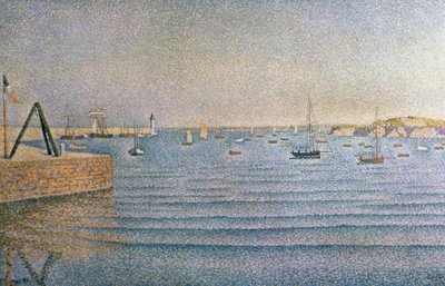 The Harbour at Portrieux, 1888 (oil on canvas) by Paul Signac - print
