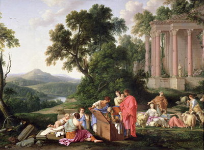 Laban Searching for the Idols, 1647 (oil on canvas) by Laurent de La Hyre - print