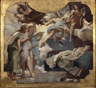 The Dream of St. Cecilia (oil on canvas) by Paul Baudry - print