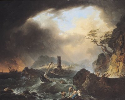 Fine Art Print of The Storm by Francois Valentin Gazard