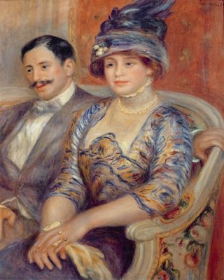 Monsieur et Madame Bernheim de Villers, 1910 (oil on canvas) by Pierre Auguste Renoir - print