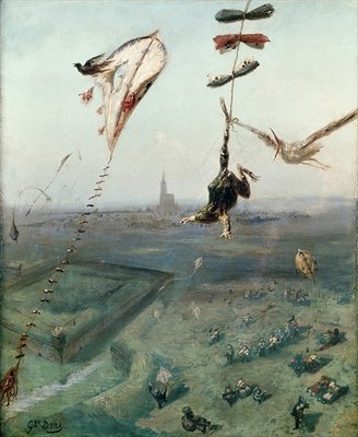 Between Heaven and Earth, 1862 (oil on canvas) by Gustave Dore - print