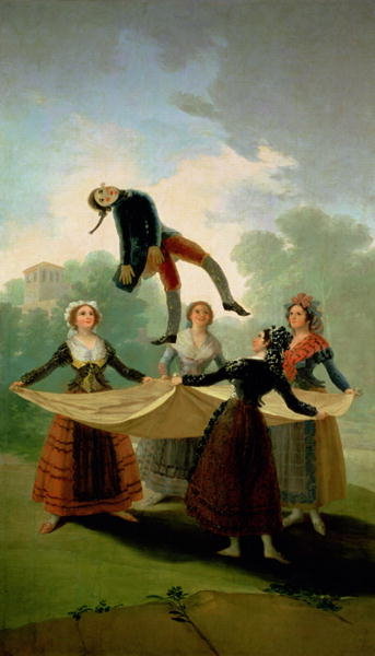 El Pelele (The Puppet) 1791-2 (oil on canvas) by Francisco Jose de Goya y Lucientes - print