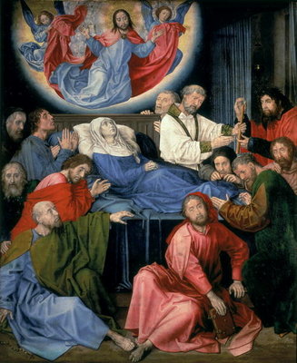 Death of the Virgin, c.1470 (oil on panel) by Hugo van der Goes - print