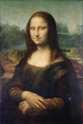 Mona Lisa, c.1503-6 (oil on panel) by Leonardo da Vinci - print