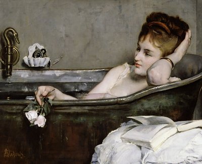 Fine Art Print of The Bath, c.1867 by Alfred George Stevens