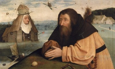 The Temptation of St. Anthony (oil on panel) by Hieronymus Bosch - print