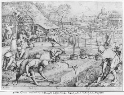 Fine Art Print of Spring, 1565 by Pieter the Elder Bruegel