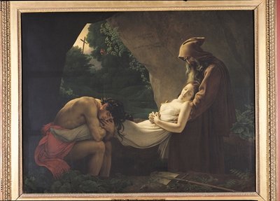 The Tomb of Atala, 1808 (oil on canvas) by Anne Louis Girodet de Roucy-Trioson - print