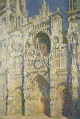 Rouen Cathedral in Full Sunlight: Harmony in Blue and Gold, 1894 by Claude Monet - print
