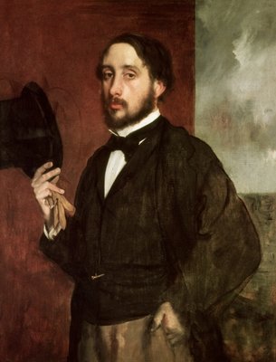 Self portrait, c.1862 (oil on canvas) by Edgar Degas - print