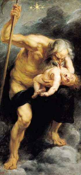 Saturn Devouring his Son, 1636 (oil on canvas) by Peter Paul Rubens - print