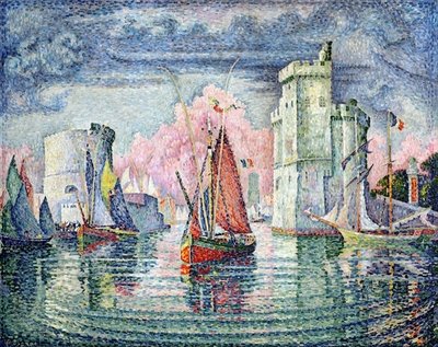 The Port at La Rochelle, 1921 (oil on canvas) by Paul Signac - print