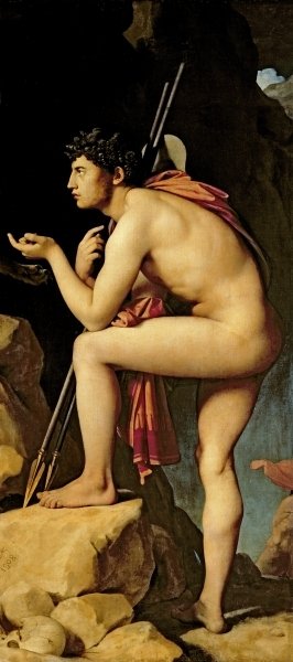 Fine Art Print of Oedipus and the Sphinx, 1808 by Jean Auguste Dominique Ingres
