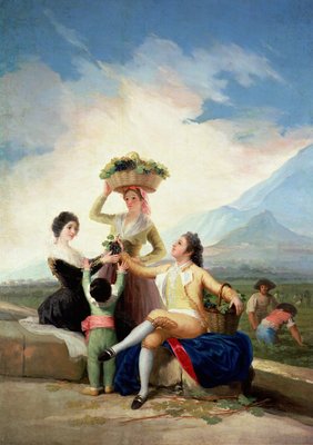 Autumn, or The Grape Harvest, 1786-87 (oil on canvas) by Francisco Jose de Goya y Lucientes - print