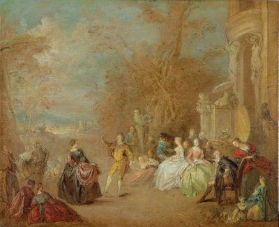Fine Art Print of The Country Dance by Jean-Baptiste Joseph Pater