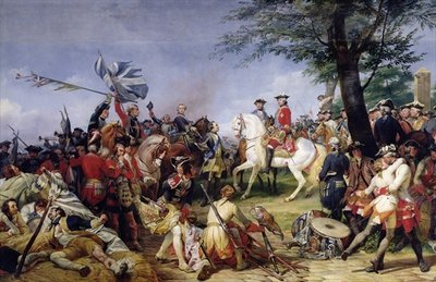 The Battle of Fontenoy, 11th May 1745, 1828 (oil on canvas) by Emile Jean Horace Vernet - print
